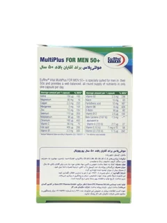 کپسول مولتی پلاس آقایان بالای 50 سال یوروویتال 60 عددی
